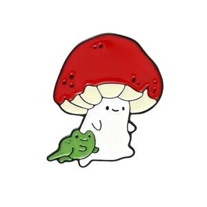 (3/$15) Mushroom and Frog Enamel Pin